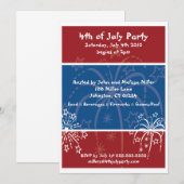 Uitnodigingen van Fireworks Party (Voorkant / Achterkant)