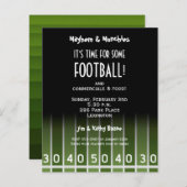 Uitnodigingen van Football op het terrein (Voorkant / Achterkant)