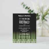 Uitnodigingen van Football op het terrein (Staand voorkant)