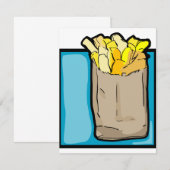 Uitnodigingen van Franse Fries (Voorkant / Achterkant)