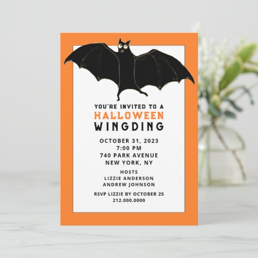 Uitnodigingen van Fun Halloween Party (Staand voorkant)