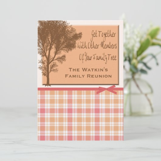 Uitnodigingen van gezinshereniging (Staand voorkant)