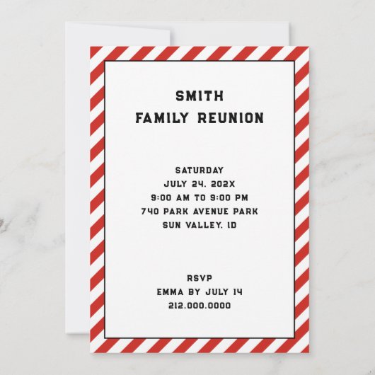 Uitnodigingen van gezinshereniging (Achterkant)