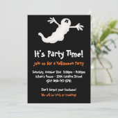 Uitnodigingen van Ghost Halloween Party (Staand voorkant)