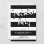 Uitnodigingen van Glitter- en Stripes Graduation P (Voorkant)