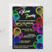 Uitnodigingen van gloeiende ballonnen (Voorkant)