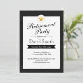 Uitnodigingen van Gold Star Retirement Party (Staand voorkant)