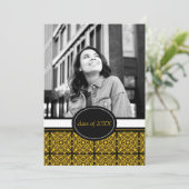 Uitnodigingen van Graduation Party [Gold] (Staand voorkant)