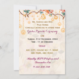 Uitnodigingen van Griha Pravesh