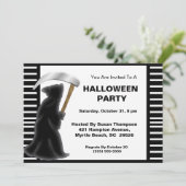 Uitnodigingen van Grim Reaper Halloween Party (Staand voorkant)