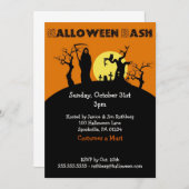 Uitnodigingen van Halloween Bash (Voorkant / Achterkant)