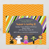 Uitnodigingen van Halloween Costume Party (Voorkant / Achterkant)