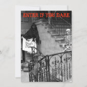 Uitnodigingen van Halloween-partij Gehakt Mansie (Voorkant)