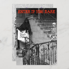 Uitnodigingen van Halloween-partij Gehakt Mansie