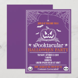 Uitnodigingen van Halloween-partijen
