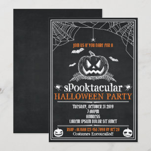 Uitnodigingen van Halloween-partijen