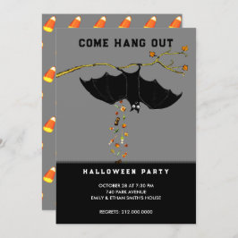 Uitnodigingen van Halloween-partijen