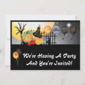 Uitnodigingen van Halloween-partijen (Voorkant)