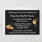 Uitnodigingen van Halloween-partijen (Achterkant)