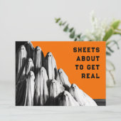 Uitnodigingen van Halloween-partijen (Staand voorkant)