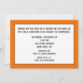 Uitnodigingen van Halloween-partijen (Achterkant)