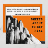 Uitnodigingen van Halloween-partijen (Voorkant / Achterkant)