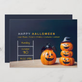 Uitnodigingen van Halloween-partijen (Voorkant / Achterkant)