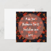 Uitnodigingen van Halloween-partijen (Voorkant / Achterkant)