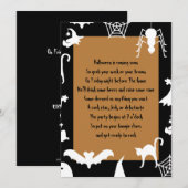 Uitnodigingen van Halloween-partijen (Voorkant / Achterkant)