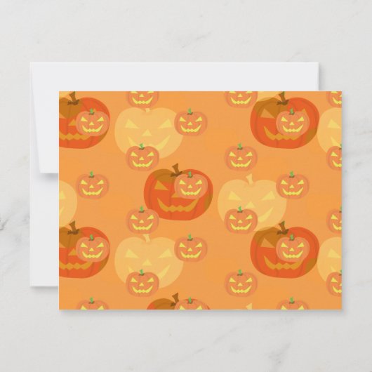 Uitnodigingen van Halloween-partijen (Achterkant)