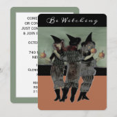 Uitnodigingen van Halloween-partijen (Voorkant / Achterkant)