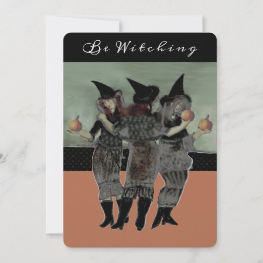 Uitnodigingen van Halloween-partijen (Voorkant)