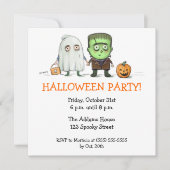 Uitnodigingen van Halloween Party Trick of Treer (Voorkant)