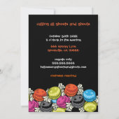 Uitnodigingen van Halloween-Snoepjes Halloween-par (Achterkant)