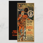 Uitnodigingen van Haunted Halloween-partij (Voorkant / Achterkant)