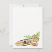 Uitnodigingen van Hawaiian Tiki Party (Achterkant)