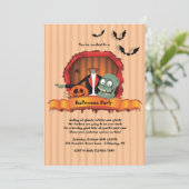 Uitnodigingen van headless Halloween Party (Staand voorkant)