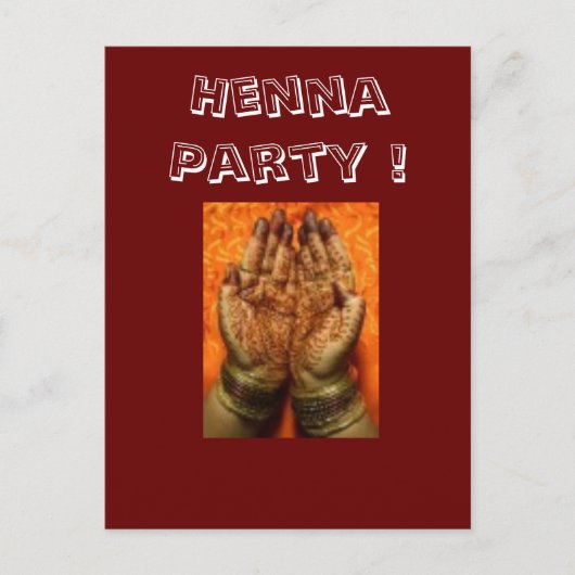 Uitnodigingen van Henna Party (Voorkant)