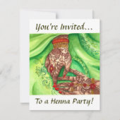 Uitnodigingen van Henna Party (Voorkant)