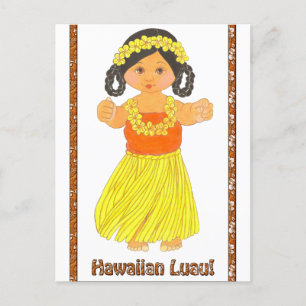 Uitnodigingen van het Briefkaart Hawaiian Luau
