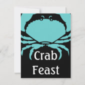 Uitnodigingen van het casual Fun Crab Feast Festiv (Voorkant)