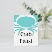 Uitnodigingen van het casual Fun Crab Feast Festiv (Staand voorkant)