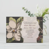 Uitnodigingen van het huwelijk van Magnolia (Staand voorkant)