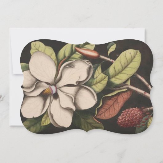 Uitnodigingen van het huwelijk van Magnolia (Achterkant)