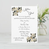 Uitnodigingen van het huwelijk van Magnolias (Staand voorkant)