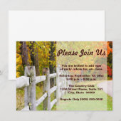 Uitnodigingen van het najaar (Voorkant / Achterkant)