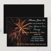 Uitnodigingen van het nieuwjaarsfeest (Voorkant / Achterkant)