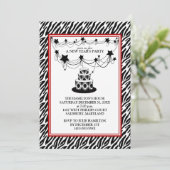 Uitnodigingen van het nieuwjaarsfeest (Staand voorkant)