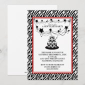 Uitnodigingen van het nieuwjaarsfeest (Voorkant / Achterkant)