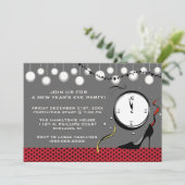 Uitnodigingen van het nieuwjaarsfeest (Staand voorkant)